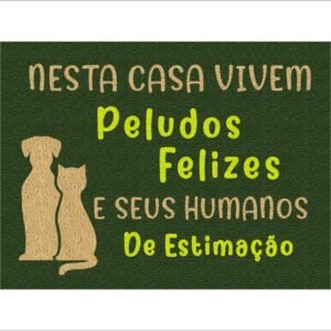 CAPACHO NESSA CASA VIVEM PEULDOS FELIZES E SEUS HUMANOS DE ESTIMAÇÃO