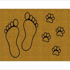 CAPACHO PEGADAS HUMANOS E PETS